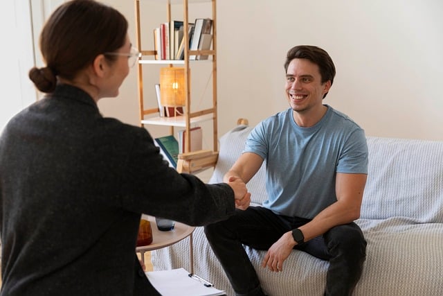 Coachinggespräch zwischen zwei Personen